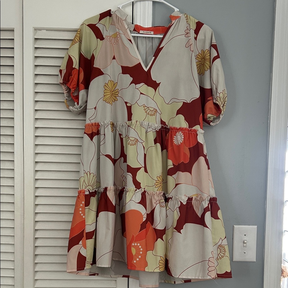 Fall Floral Dress